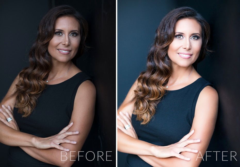 Before and After Headshot Photography