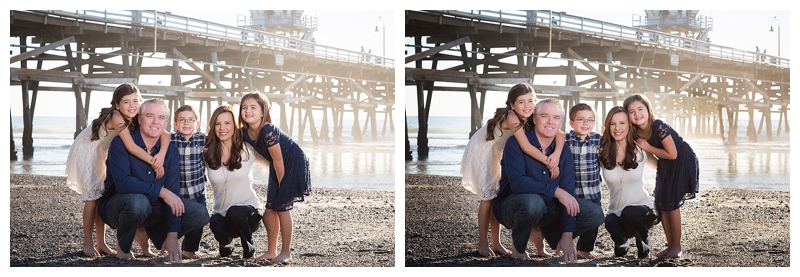 Orange County San Clemente Pier family portraits