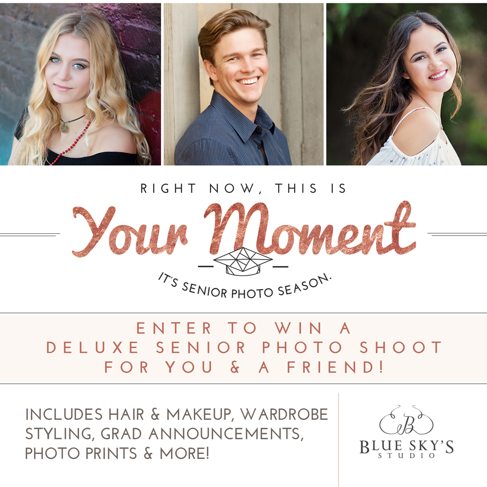Enter to win a senior photo session giveaway