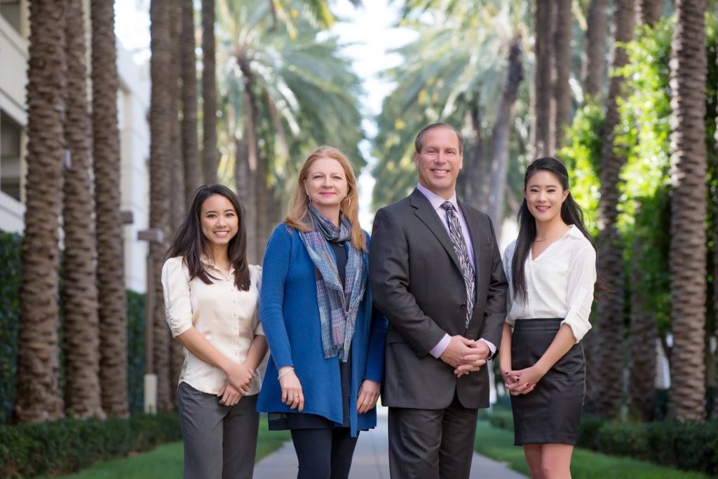 Orange county corporate headshots palm trees