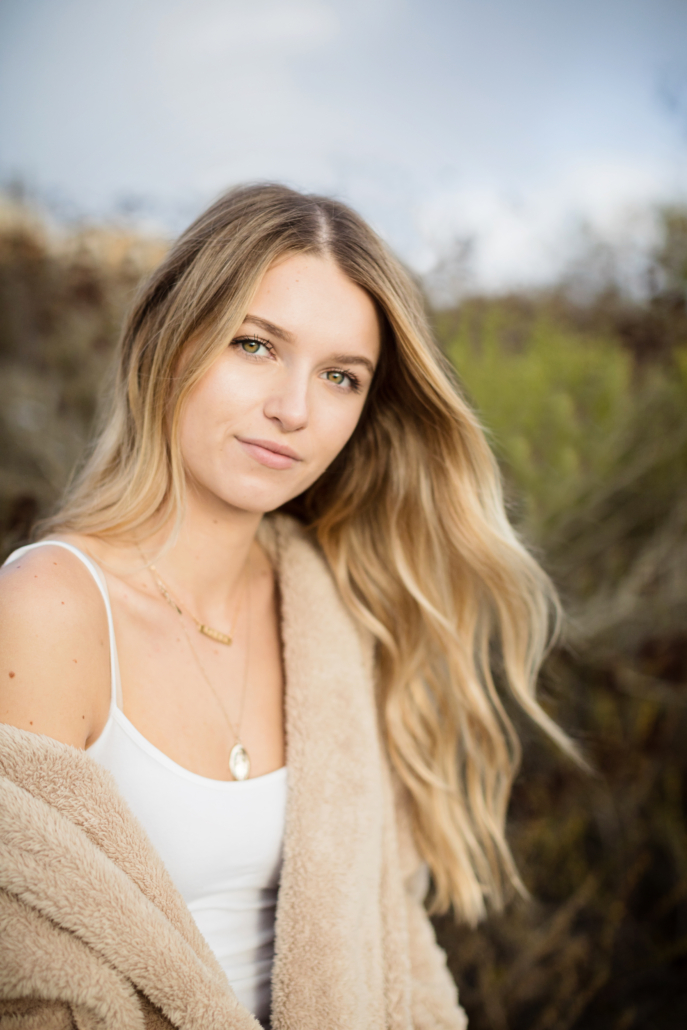 OC High school senior portraits boho styled