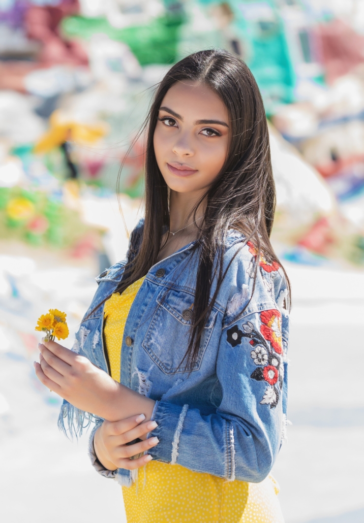 Salvation mountain senior styled photography session