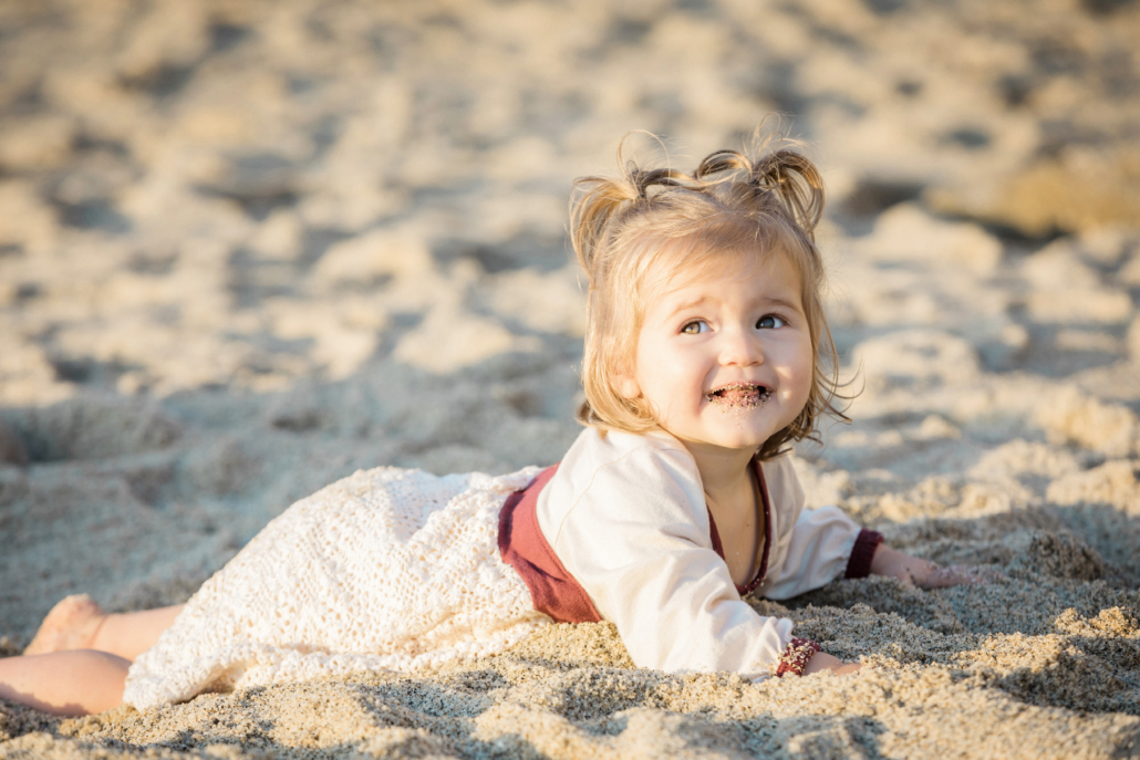 Baby beach portrait