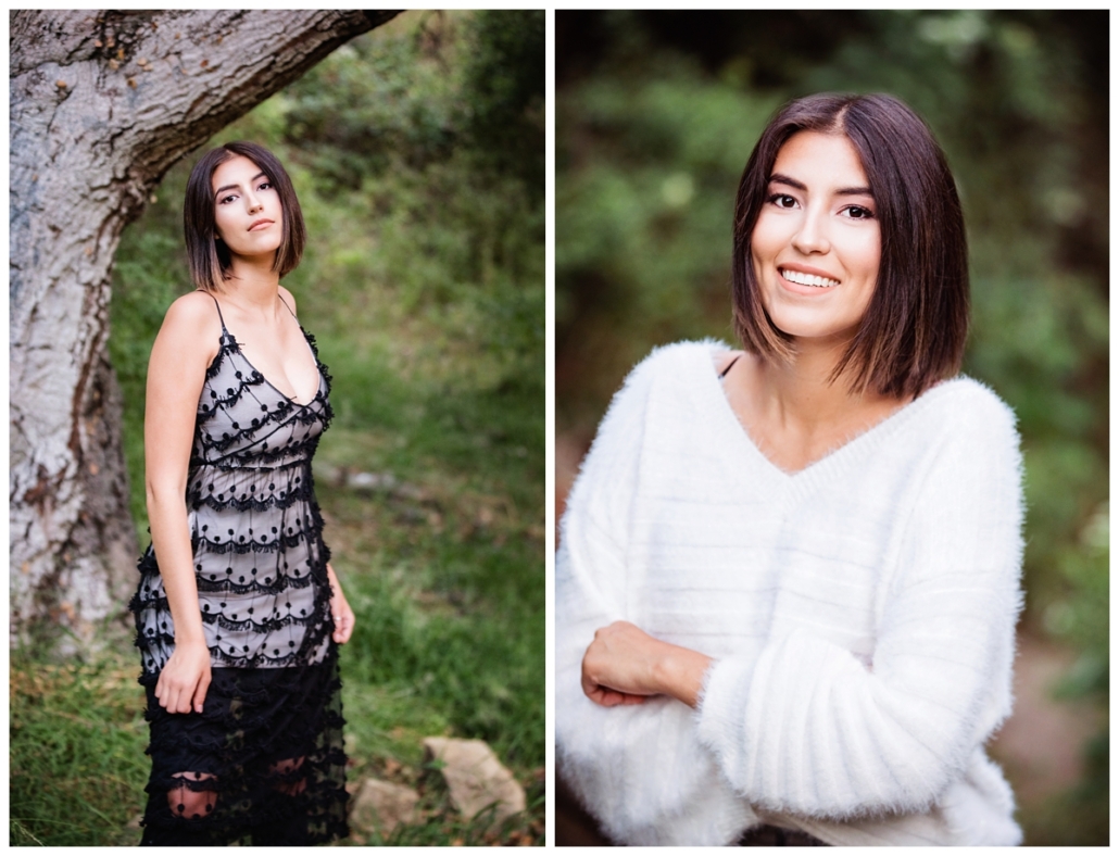 Fashion inspired high school senior photoshoot in Laguna Canyon