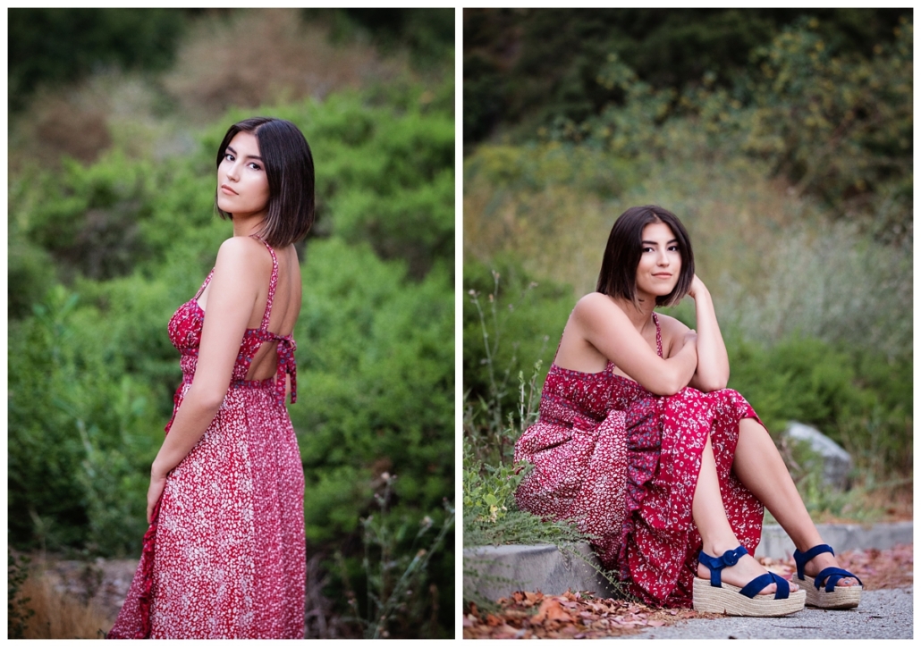 High school senior boho photoshoot in Laguna Beach