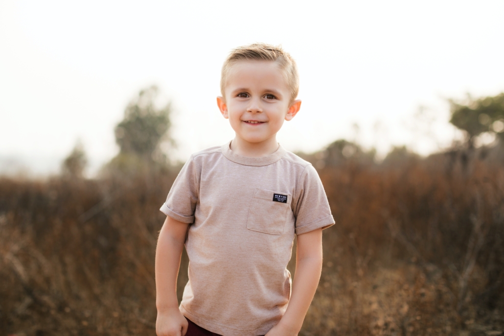 Kids portrait session in Orange County at Upper Back Bay in Newport Beach