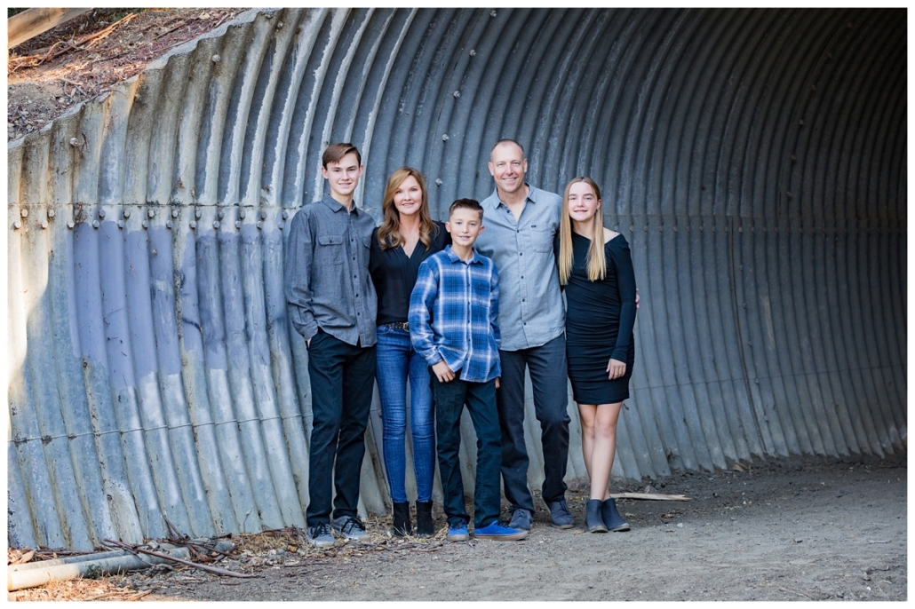 Family photos with teenage kids in Orange County CA