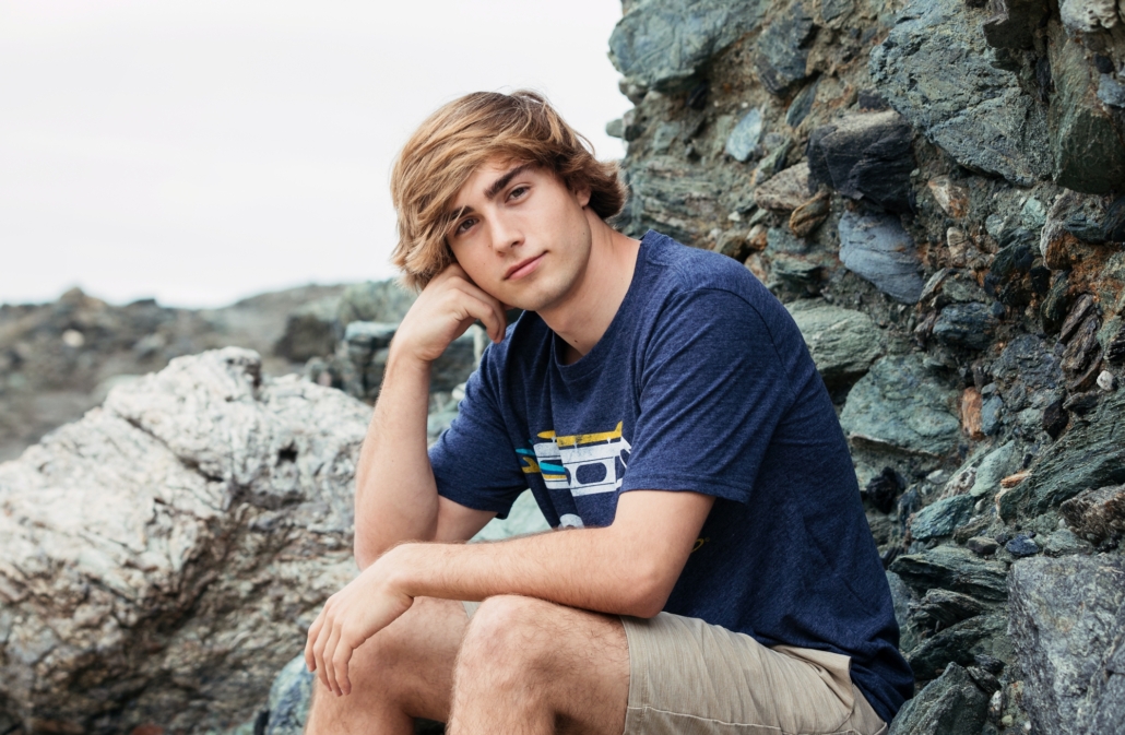 High School senior portraits of a guy graduate going to UCLA in the Fall.