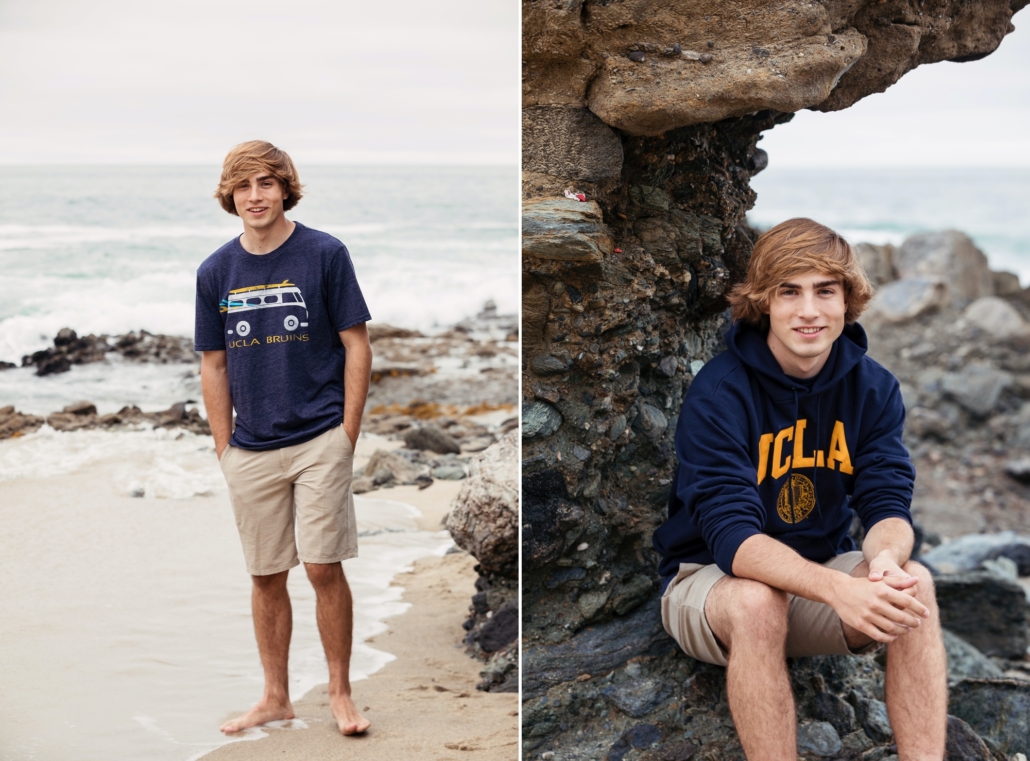 UCLA incoming freshman senior portraits at Laguna Beach.