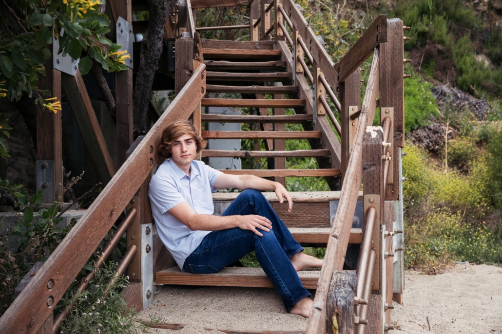 High School senior beach session in Laguna Beach.