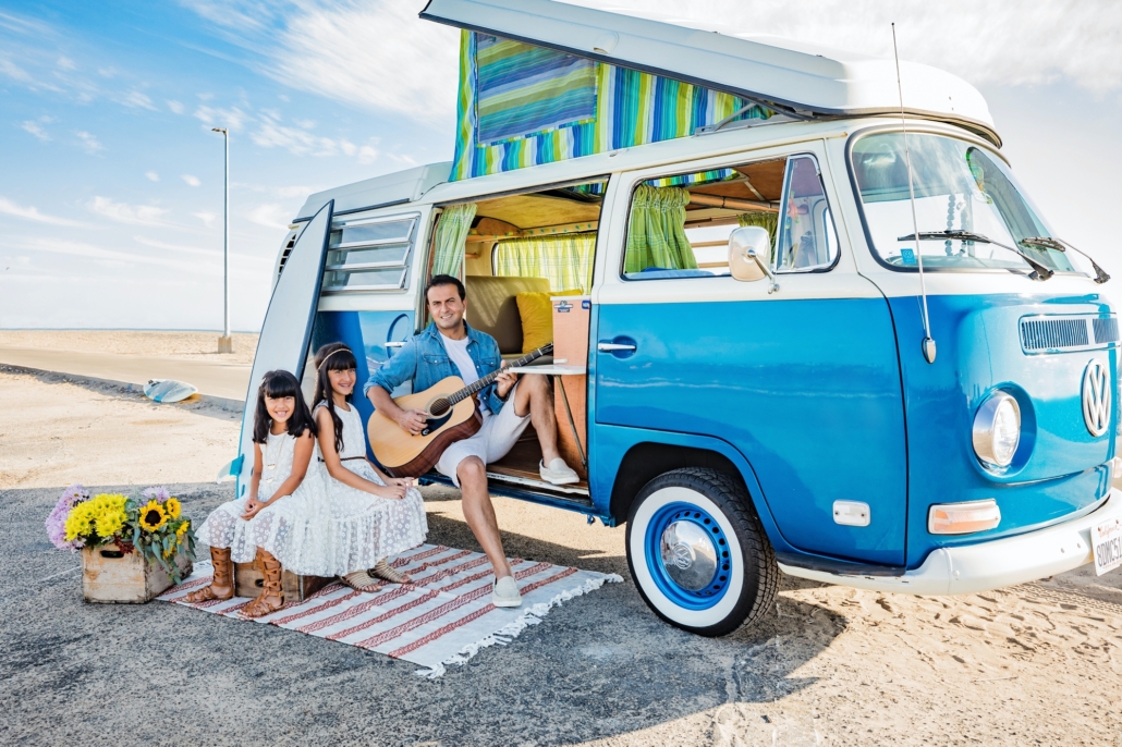 BOHO inspired OC family portrait session in Huntington Beach.