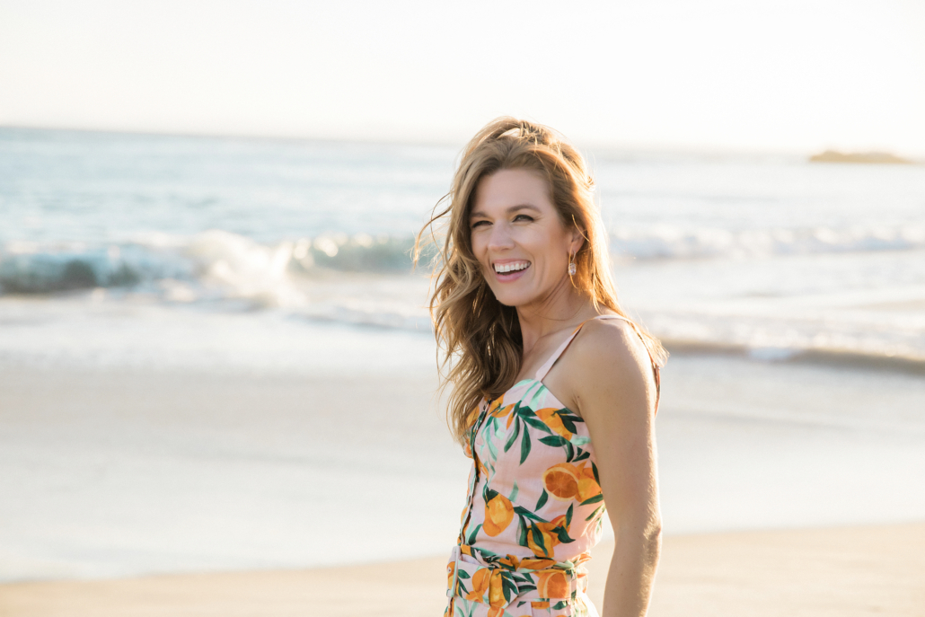 candid lifestyle image at the beach