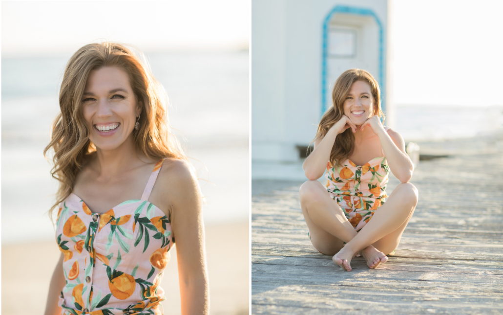 Laguna Beach branding portraits on the beach