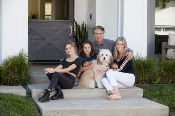 Your home makes the perfect location for a summer family photo session.