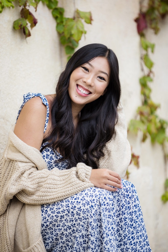 Downtown Laguna Beach photoshoot of a high school senior girl.