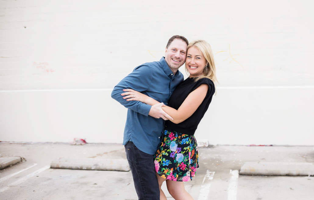 Mom and Dad portraits in Santa Ana Art District on a roof top